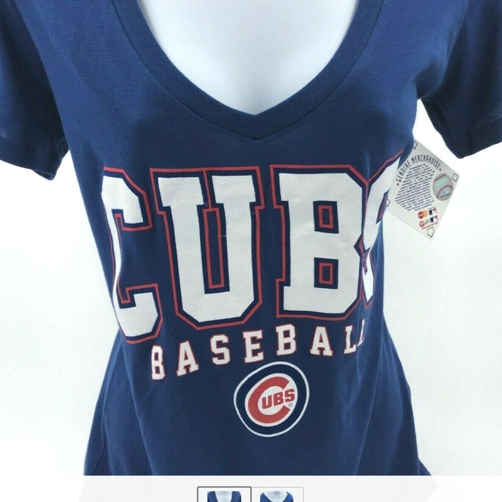 Women's Chicago Cubs V-Neck T-Shirt